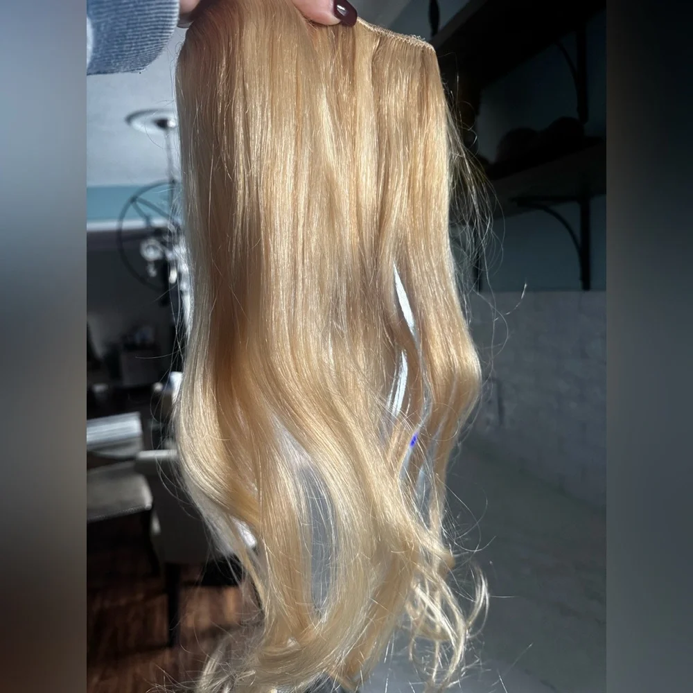 Blonde Hair Halo/Clip In Extension NIB